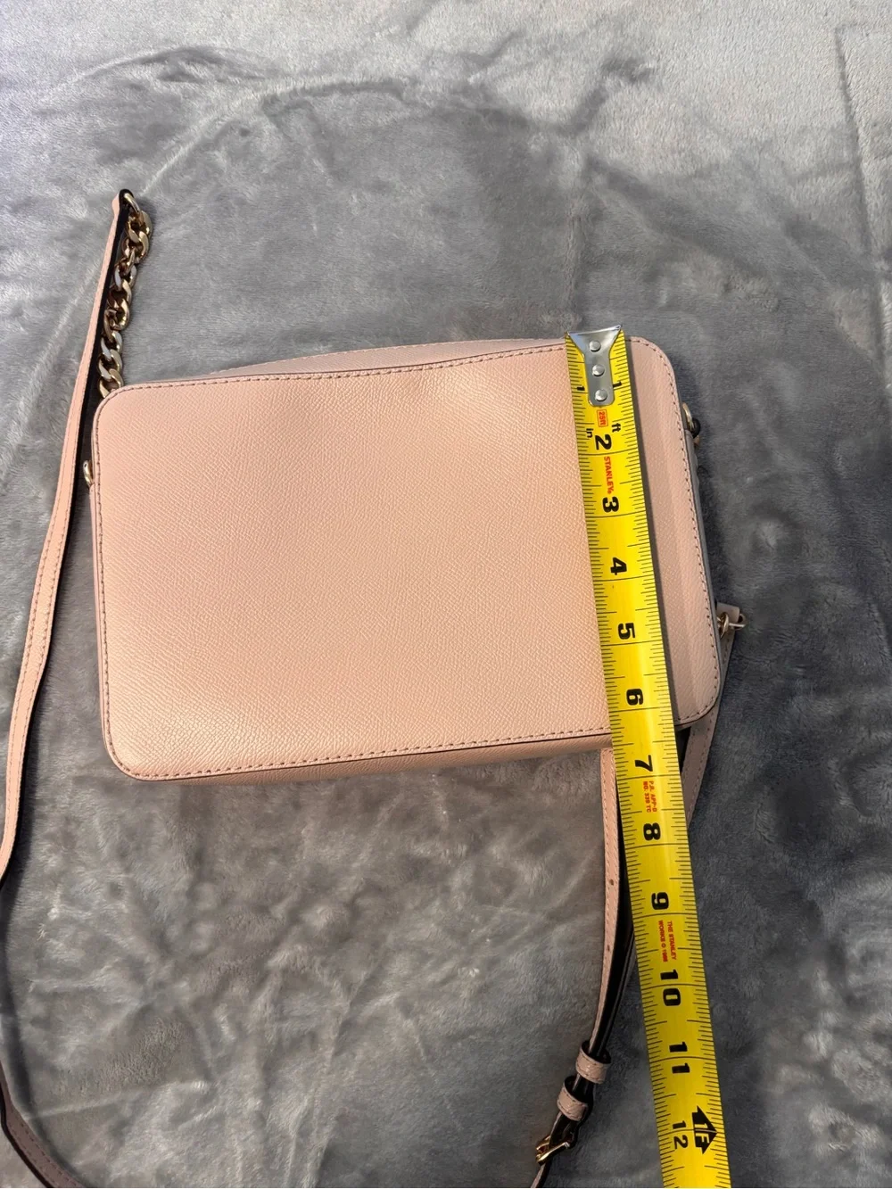 Michael Kors Blush Saffiano Leather Crossbody with Gold Chain